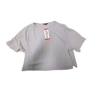 Adrianna Papell Womens Top Gray Medium